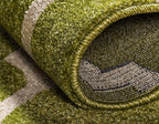 Rugs.com Lattice Collection Rug – 9' x 12' Light Green Medium Rug Perfect for Living Rooms, Large Dining Rooms, Open Floorplans
