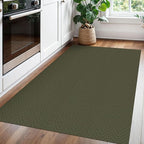 Braided Area Rug 3x5 Ft Washable Rugs for Entryway Throw Rugs with Rubber Backing Boho Door Mat Indoor Entrance Cotton Kitchen Mats Woven Front Door Carpet for Foyer Living Room, Dark Green