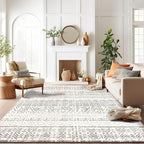 Rugshop Geometric Boho Perfect for high Traffic Areas of Your Living Room,Bedroom,Home Office,Kitchen Area Rug 12' x 15' Gray