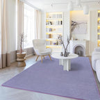 Amearea Modern Area Rugs for Bedroom Living Room, 4x6 Feet Purple Thickened Memory Foam Rug, Fluffy Indoor Washable Rugs Non Slip Minimalist Carpet for Kids Boys Girls Dorm Nursery Room Decor