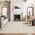 Valenrug Washable Rugs 5x8 - Stain Resistant 5x8 Area Rugs for Living Room, Non Slip Backing Printed Rugs for Bedroom, Folable Machine Washable Area Rug (5'x8', Beige)