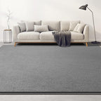 Large Area Rugs for Living Room Bedroom, 4x6 Feet Grey Rug, Minimalist Modern Shag Rug, Soft Thick Comfy Memory Foam Indoor Carpet, Non-Slip Washable Rug for Boys Girls Dorm Nursery Room Home Decor
