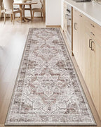 LUMI Washable Kitchen Rug 2x6 for Floor, Non Slip Runner Rugs with Rubber Backing, Low Pile Comfort Area Carpet for Standing, Living Room, Entryway, Laundry, Hallways