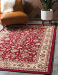 Unique Loom Sialk Hill Collection Area Rug - Washington (9' 10" x 14' 1" Rectangle Burgundy/Cream)