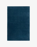 Hand-Tufted Wool Square Area Rug – Soft Premium Wool Carpet for Living Room, Bedroom & Home Décor – 6X6 ft| Deep Blue – Durable, Non-Slip Backing, Handcrafted Rug