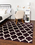 Rugs.com Lattice Collection Rug – 10 Ft Square Purple Medium-Pile Rug Perfect for Living Rooms, Kitchens, Entryways