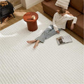 Bedsure 8x10 Fluffy Area Rugs for Living Room, Machine Washable Rugs, Non-Slip Backing, Non-Shedding, Pet Friendly Throw Rug for Bedroom Dining Room, Coconut White