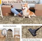 2x3 Washable Area Rug for Entryway Brown Vintage Non-Slip Low Pile Distressed Rustic Carpet Lightweight Vacuumable Door Mat Soft Small Throw Rug for Indoor Entrance Bathroom