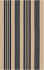 KOZYFLY Striped Front Door Mat 2x3 Ft Brown and Black Cotton Washable Indoor Outdoor Rug Doormats Small Area Rugs for Kitchen Entryway Porch