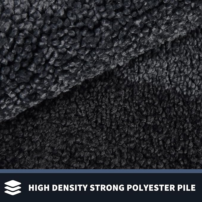 PURRUGS Dirt Trapping Door Mat 32" x 84", Non-Slip/Skid Machine Washable Entryway Rug, Shoes Scraper, Throw Rug, Super Absorbent Area Rug for Muddy Wet Shoes and Paws, Bluish Grey & Charcoal