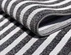 Unique Loom Sabrina Soto Outdoor Collection Geometric, Modern, Vibrant, Carved Area Rug (5' 0 x 8' 0 Rectangular, Black/ Ivory)