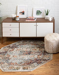 Unique Loom Isabella Collection Area Rug - Adjani (5' 1" Octagon, Ivory/ Beige)
