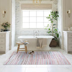Fame Living Washable Area Rug. Modern Farmhouse. Vintage. Turkish. Bohemian. Distressed. Oriental. Traditional. Rugs for Living Room. Dining. Bedroom. Office. Entryway. Foyer. (865MM, 9' x 12')