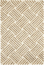 Dash & Albert Layers Ochre Hand Hooked Wool Rug, 8.5 X 11.5 Feet, Yellow/Orange Geometric Pattern - Premium Luxury Hotel Quality Soft Breathable Hypoallergenic Machine Washable Easy Care All Season