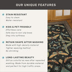 Big Black Area Rug for Living Room - Washable 10x14 Area Rug, Dining Room Rugs for Under Table, Soft Low Pile for Large Bedroom - Insect Witch Dark Moody Bug Decor, Non-Slip & Stain Resistance