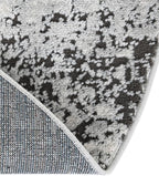 Rugs.com Leipzig Collection Rug – 5x8 Oval Gray Low-Pile Rug Perfect for Living Rooms, Large Dining Rooms, Open Floorplans