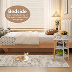 Washable Runner Rugs for Entryway 2x6 Non-Slip Low Pile Vintage Runners for Bedside Hallways Beige