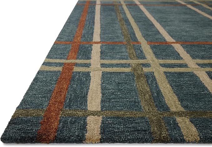 Loloi Magnolia Home by Joanna Gaines Waylon Collection WAY-01 Denim/Multi 2'-3" x 3'-9" Accent Rug