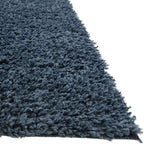 Unique Loom Davos Shag Collection Area Rug - Solid (3' 3" Square, Marine Blue)