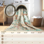 6x9 Christmas Area Rug Living Room Rugs - Washable Neutral Modern Abstract Soft Thin Large Rug Indoor Floor No Slip Rug Carpet for Bedroom Under Dining Table Home Office Decor - Colorful