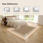 Bedsure 8x10 Printed Jute Rug for Living Room, Machine Washable Rugs, Jute-Look Rug, Non-Slip Backing, Non-Shedding