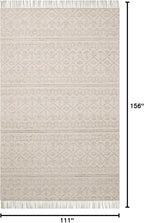 Loloi Angela Rose Rivers Collection RIV-03 Sand/Ivory 9'-3" x 13' Reversible Area Rug