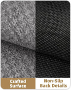 Color&Geometry Oversized Door Mat Non Slip Rubber Backed, 48"x72" Front Door Mat Indoor Outdoor Rug, Dirt Trapper Doormat, Heavy Duty Front Door Rugs, Dark Grey (Rolled-up NO Creases)