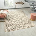 LUXE WEAVERS Geometric Greek Pattern Area Rug, Gold, 5'X7'