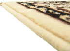 Unique Loom Sialk Hill Collection Area Rug - Washington (4' 1" x 6' 1" Rectangle Ivory/Black)