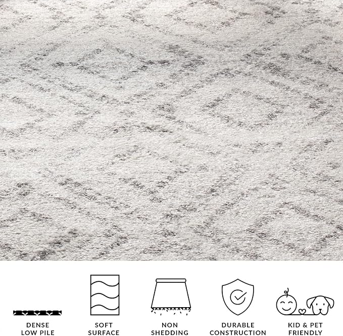 SAFAVIEH Adirondack Collection X-Large Area Rug - 11' x 15', Light Grey & Grey, Modern Distressed Design, Non-Shedding & Easy Care, Ideal for High Traffic Areas in Living Room, Bedroom (ADR131C)