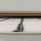 JONATHAN Y Williamsburg Minimalist Stripe Cream/Black Indoor Area Rug, 4x6, Contemporary, Modern, Easy-Cleaning for Living Room, Bedroom, Kitchen, Pet Friendly, Non-Shedding (MOH201D-4)
