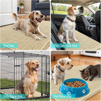 OLANLY Dog Door Mat for Muddy Paws 30x20, Absorbs Moisture and Dirt, Absorbent Non-Slip Washable Doormat, Quick Dry Chenille Mud Mat for Dogs, Entry Indoor Entryway Carpet for Inside Floor, Sand