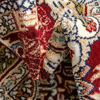 Unique Loom Narenj Collection Area Rug - Glasgow (5' 3" Round Burgundy/Blue)