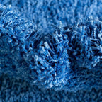 Unique Loom Solid Shag Collection Area Rug (8' x 11' Rectangle, Periwinkle Blue)