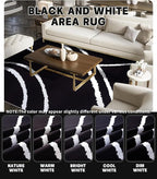YIHOUSE Black Modern Area Rug 5x7,Abstract Rugs for Bedroom,Minimalist Striped Rug,Black and White Geometric Rug,Dark Washable Area Rugs 5x7 Non Slip Throw Rugs for Bedroom，Office