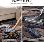 Rugshop Cream Bright Flowers Non Slip Non-Shedding Runner Rug for Hallway, Kitchen and Entryway, 2' x 10'