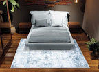 Bloom Rugs Caria Washable Non-Slip 5x7 Rug - Blue/Gray Modern Abstract Area Rug for Living Room, Bedroom, Dining Room, and Kitchen - Exact Size: 5' x 7'