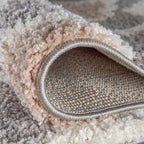 Rugshop Cozy Moroccan Trellis Gray/Cream 7'10" X 10' Indoor Shag Area Rug
