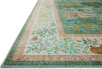 Loloi Rifle Paper Co. Canopy Collection CNP-02 Sage/Blush 3'-9" x 3'-9" Round Accent Rug