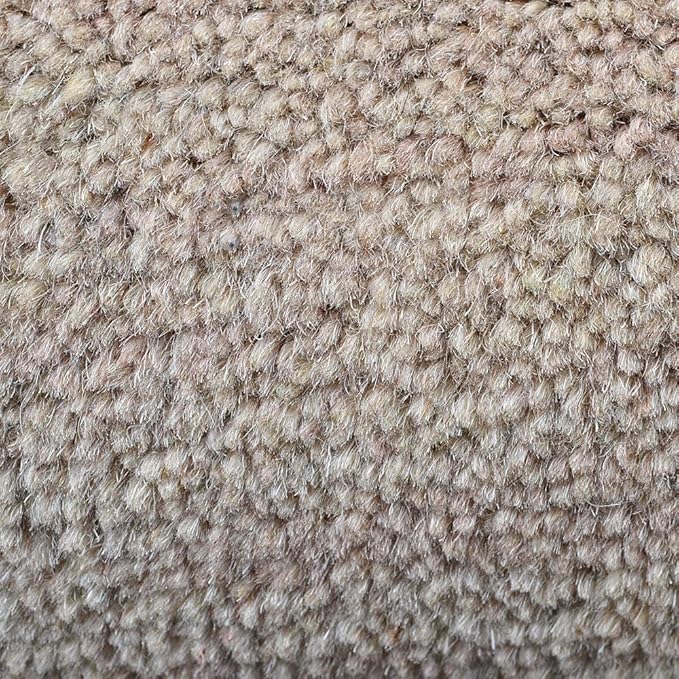Rugsotic Carpets Hand Knotted Loom Wool ECO-Friendly Area Rugs - 2'6"x8', Runner, Beige Color, Solid Plain Design, High Pile Thick Handmade Anti Skid Area Rugs for Living Room, Bed Room (L00111)