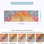 Lahome Modern Abstract Runner Rug - 2x6 Colorful Runners for Hallways Non Skid Laundry Room Rug Washable Carpet Runner, Rainbow Soft Non Slip Indoor Throw Runner for Bedroom Kitchen Bathroom