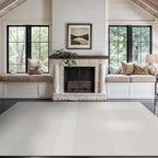 Beverly Rug Micro Loop Large Area Rug White 10x14 Modern Luxury Boho Geometric Durable Indoor Area Rugs for Living Dining Room Office Stain Resistant Non Shedding Casual Indoor Carpet White 10 x 14