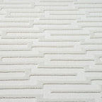 Abani Cream Area Rug for Living Room, Bedroom -Geometric Pattern - 4 x 6 -Durable & Easy to Clean