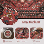 Ciicool Washable Non Slip Runner Rug, 2x6ft Hallway Rug Vintage Kitchen Rugs Oriental Carpet for Entrance Bedroom Bedside Living Room Laundry Bathroom Decor