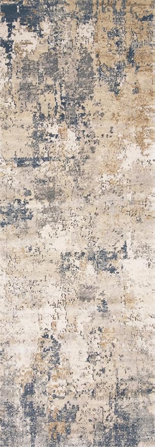 Loloi Teagan Collection TEA-06 Sand/Mist 11'-6" x 15' Area Rug, Large, Soft Neutral Rug, High-Traffic for Living Room, Bedroom, Home Office, Dining Area