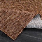 CAMILSON Outdoor Rug 5x7 Modern Area Rugs for Indoor and Outdoor Patios and Porches - Waterproof, Washable, Non-Shedding, Easy-to-Clean Outside Carpet (5 x 7, Solid - Gold)