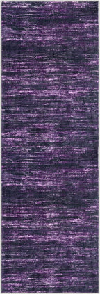 2x6 Modern Abstract Runner Rug for Hallways, Purple White Super Soft Hallway Decor Kitchen Rugs with Non-Slip, Non-Shedding Washable Runners for Entryway Bedroom Indoor