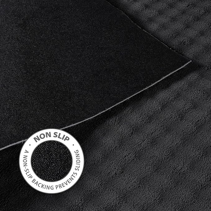 CAMILSON Modern Dark Gray Non Slip Door Mat Rug 2x3 Ultra Soft High Pile Entryway Rugs Non Skid Rubber Backing Durable & Easy to Clean Carpet for Kitchen Bathroom Indoor Use (2 x 3 Dark Gray)