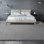 Large Area Rugs for Living Room Bedroom, 7x10 Feet Grey Rug, Minimalist Modern Shag Rug, Soft Thick Comfy Memory Foam Indoor Carpet, Non-Slip Washable Rug for Boys Girls Dorm Nursery Room Home Decor
