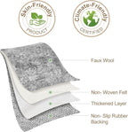 Nakagishi 10x14 Area Rugs Living Room: Washable Abstract Large Neutral Soft Rug Stain Resistant Modern Indoor Floor Non-Slip Carpet for Bedroom Nursery Kids Playroom Office Dining Room Dorm- Grey